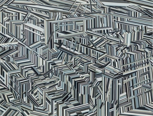 Scot Stack City of the Future 2011 oil paint on canvas
