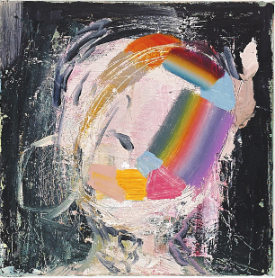 Diana Copperwhite, Sideways, 2014, oil on canvas, 44x44 cms